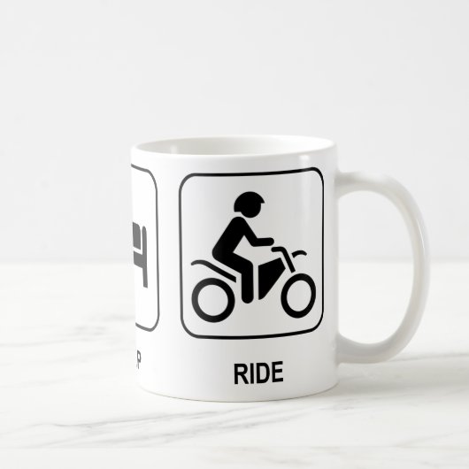 Essen Sie Schlaf-Fahrt Kaffeetasse (Rechts)