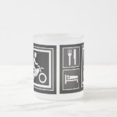 Essen Sie. Schlaf. FAHRT! Mattglastasse (Mittel)