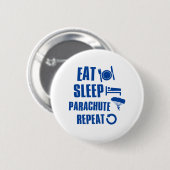 Essen Sie Schlaf Fallschirm Button (Vorne & Hinten)
