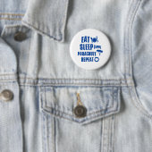 Essen Sie Schlaf Fallschirm Button (Beispiel)