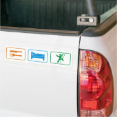 essen Sie Schlaf - Felsenaufstieg Autoaufkleber (Auf Lkw)