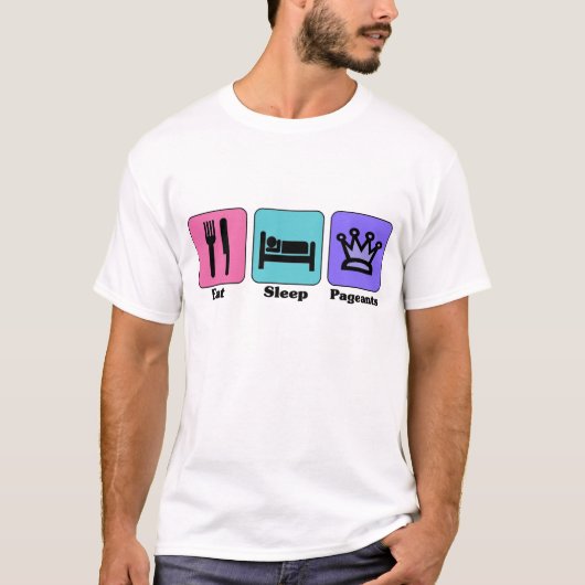 Essen Sie Schlaf-Festzug T-Shirt (Vorderseite)