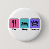 Essen Sie Schlaf-Festzüge Button (Vorderseite)
