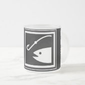Essen Sie Schlaf FISCHE! Mattglastasse (VorderseiteRechts)