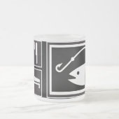 Essen Sie Schlaf FISCHE! Mattglastasse (Mittel)