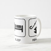 Essen Sie Schlaf-Fischen-Tasse Kaffeetasse (VorderseiteRechts)