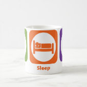 Essen Sie Schlaf-Fliege Kaffeetasse (Mittel)