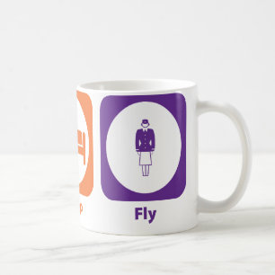 Essen Sie Schlaf-Fliege Kaffeetasse