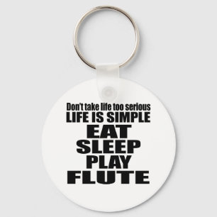 ESSEN SIE SCHLAF-FLÖTE SCHLÜSSELANHÄNGER