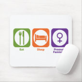 Essen Sie Schlaf fördern den Feminismus Mousepad (Mit Mouse)