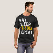 essen Sie Schlaf frisbee T-Shirt (Vorne ganz)