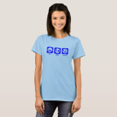 Essen Sie. Schlaf. Fußball. T - Shirt (Vorne ganz)