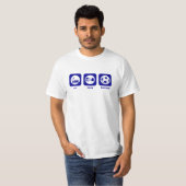Essen Sie. Schlaf. Fußball. T - Shirt (Vorne ganz)