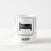 Essen Sie Schlaf-Fußball-Tasse Kaffeetasse (Mittel)