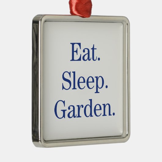 Essen Sie. Schlaf. Garten Ornament Aus Metall (Rechts)