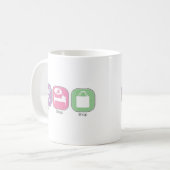 Essen Sie Schlaf-Geschäft Kaffeetasse (Vorderseite Links)