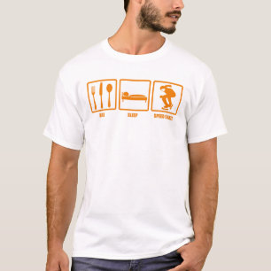 Essen Sie Schlaf-Geschwindigkeits-Skate T-Shirt