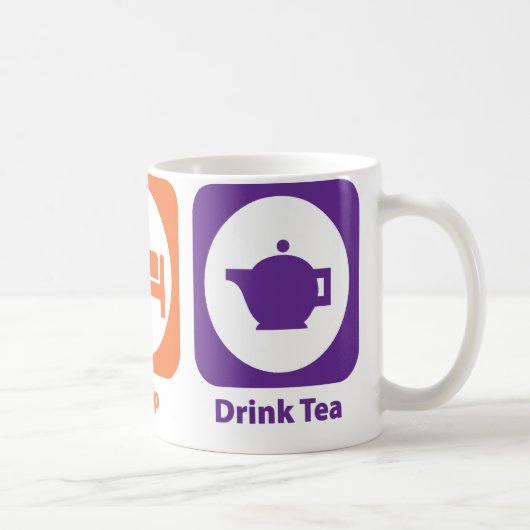 Essen Sie Schlaf-Getränk-Tee Kaffeetasse (Rechts)