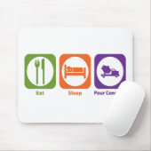 Essen Sie Schlaf gießen Beton Mousepad (Mit Mouse)