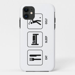 Essen Sie Schlaf-Golf Case-Mate iPhone Hülle