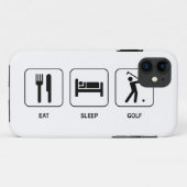 Essen Sie Schlaf-Golf Case-Mate iPhone Hülle (Rückseite (Horizontal))