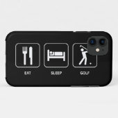 Essen Sie Schlaf-Golf Case-Mate iPhone Hülle (Rückseite (Horizontal))