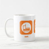 Essen Sie. Schlaf. Golf. Tasse (Links)