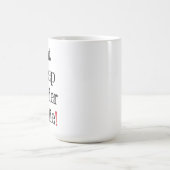 Essen Sie Schlaf-Grenzcollie-Tasse Kaffeetasse (Mittel)