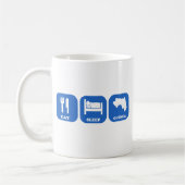 Essen Sie Schlaf-Guinea Kaffeetasse (Links)