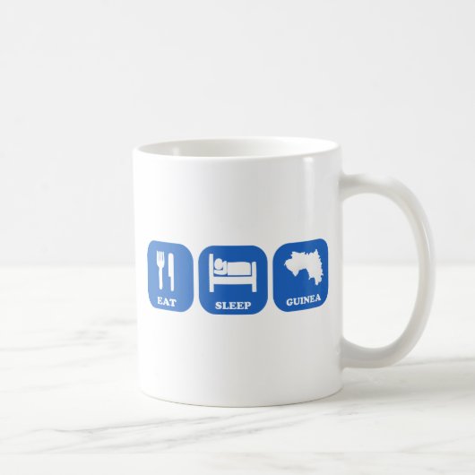Essen Sie Schlaf-Guinea Kaffeetasse (Rechts)
