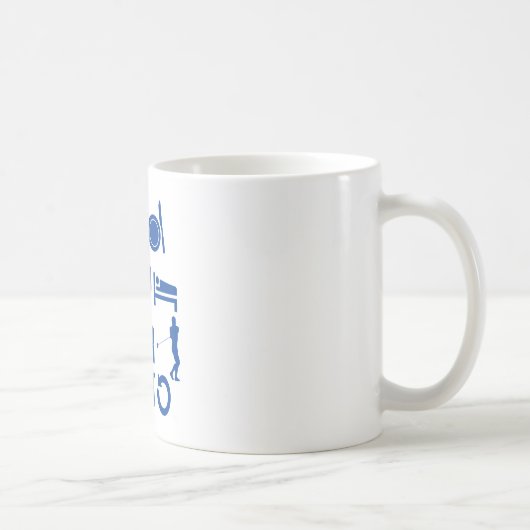 Essen Sie Schlaf Hammer Kaffeetasse (Rechts)