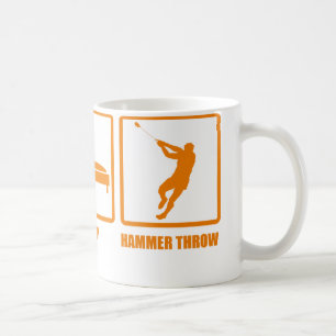 Essen Sie Schlaf-Hammer-Wurf Kaffeetasse