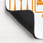 Essen Sie Schlaf-Hochsprung Mousepad (Ecke)