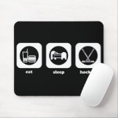 Essen Sie. Schlaf. Hockey. Mousepad (Mit Mouse)