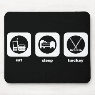 Essen Sie. Schlaf. Hockey. Mousepad