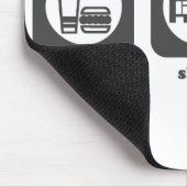 Essen Sie. Schlaf. Hockey. Mousepad (Ecke)