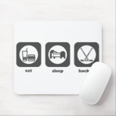 Essen Sie. Schlaf. Hockey. Mousepad (Mit Mouse)