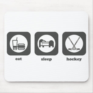 Essen Sie. Schlaf. Hockey. Mousepad