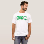 Essen Sie Schlaf IST IRISCH T-Shirt (Vorne ganz)
