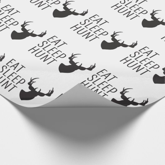 Essen Sie Schlaf-Jagd-Packpapier Geschenkpapier (Ecke)