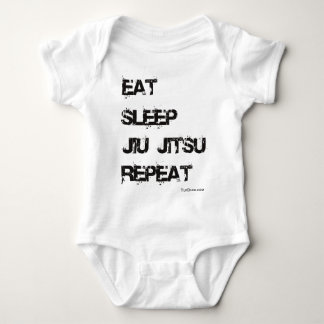 Essen Sie Schlaf Jiu Jitsu Wiederholung Baby Strampler