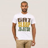 Essen Sie Schlaf Ju Jitsu 1 T-Shirt (Vorne ganz)