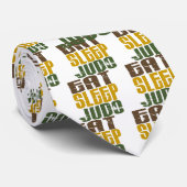 Essen Sie Schlaf-Judo 1 Krawatte (Gerollt)