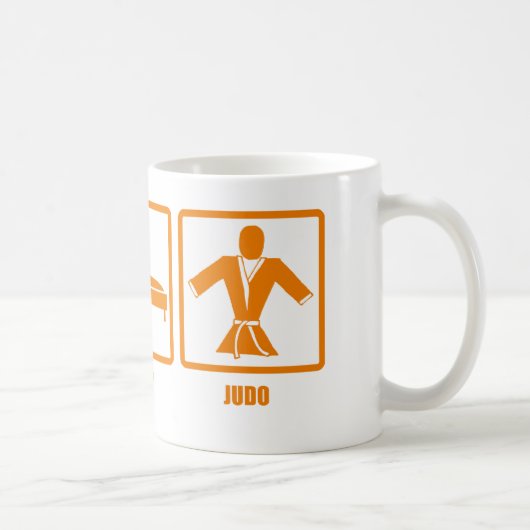 Essen Sie Schlaf-Judo Kaffeetasse (Rechts)