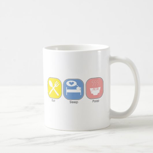 Essen Sie Schlaf kacken Kaffeetasse (Rechts)