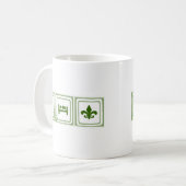 Essen Sie Schlaf… Kaffeetasse (Vorderseite Links)