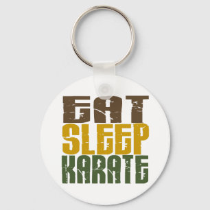 Essen Sie Schlaf-Karate 1 Schlüsselanhänger