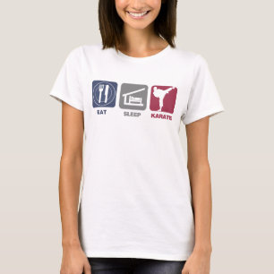 Essen Sie Schlaf-Karate - Mädchen T-Shirt