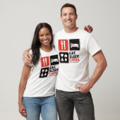 Essen Sie Schlaf-Karten T-Shirt (Unisex)
