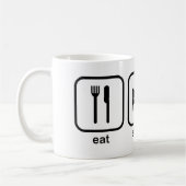 Essen Sie Schlaf-Käse Kaffeetasse (Links)
